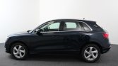 Audi Q3 blauw zijkant